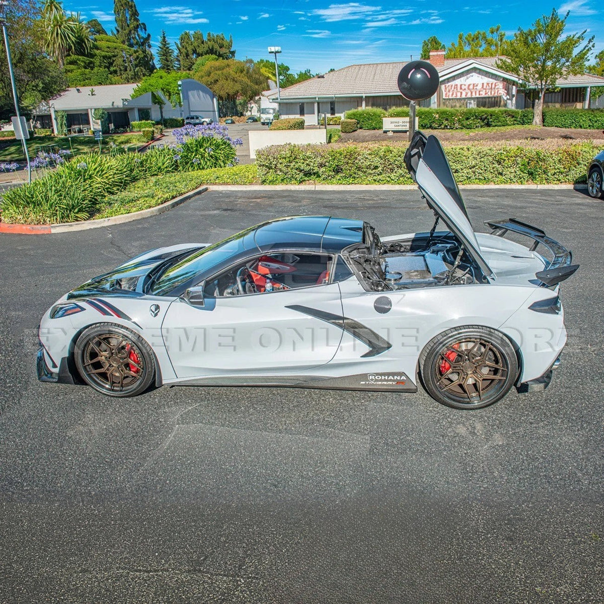 Corvette C8 HTC DRY Carbon Fiber Engine Bay Panel Cover image 4