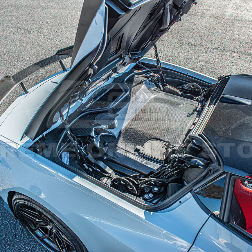 Corvette C8 HTC DRY Carbon Fiber Engine Bay Panel Cover image 6