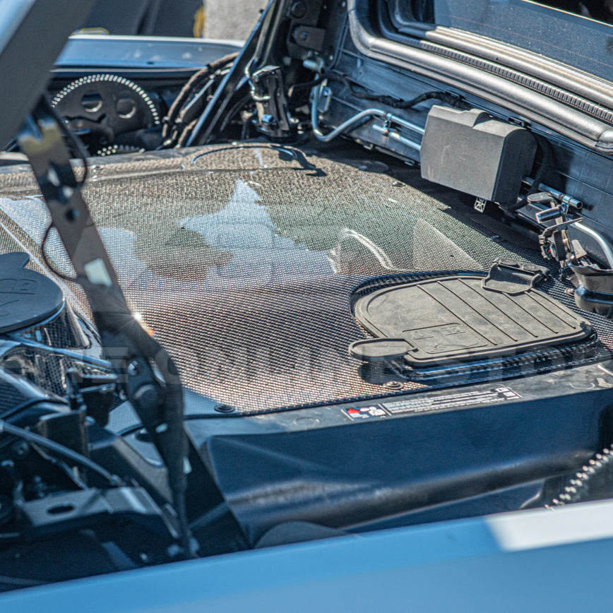 Corvette C8 HTC DRY Carbon Fiber Engine Bay Panel Cover image 8