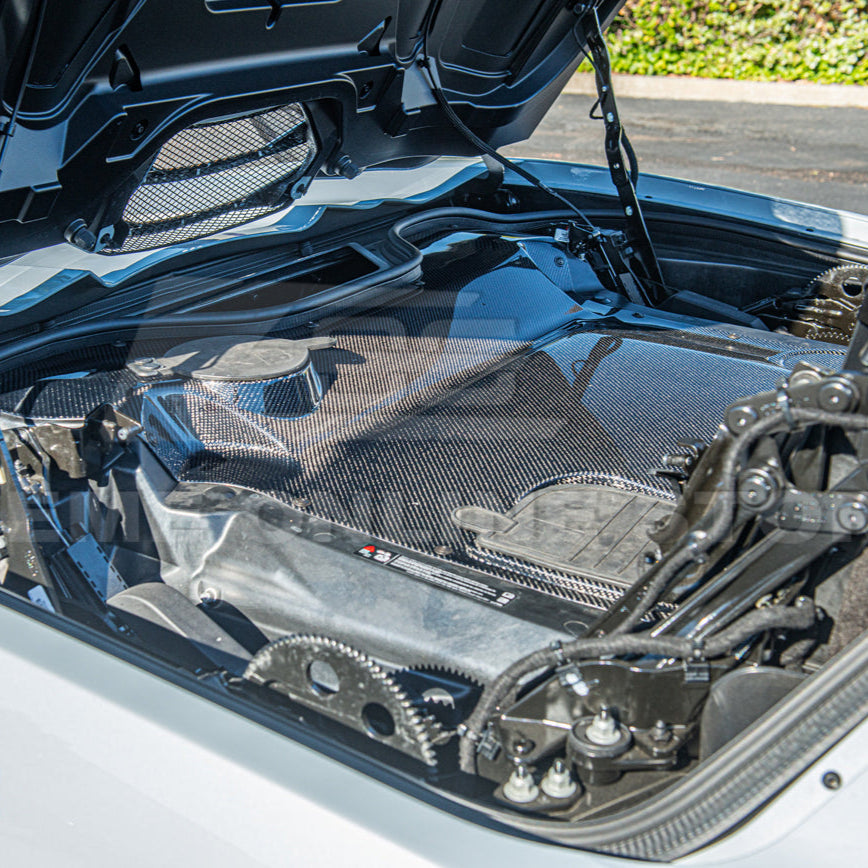 Corvette C8 HTC DRY Carbon Fiber Engine Bay Panel Cover image 9