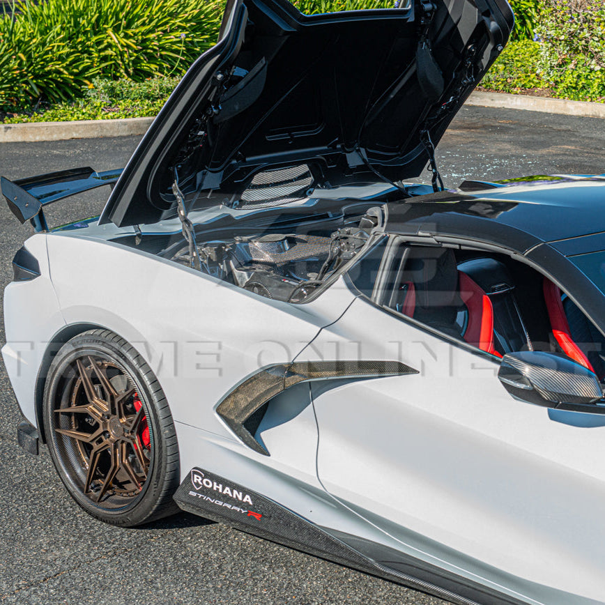 Corvette C8 HTC DRY Carbon Fiber Engine Bay Panel Cover image 5