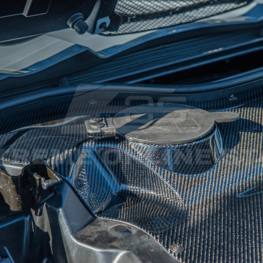 Corvette C8 HTC DRY Carbon Fiber Engine Bay Panel Cover image 13