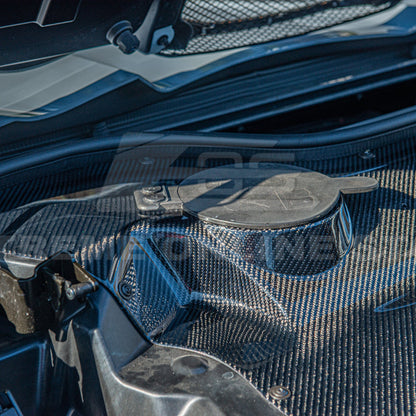 Corvette C8 HTC DRY Carbon Fiber Engine Bay Panel Cover image 13