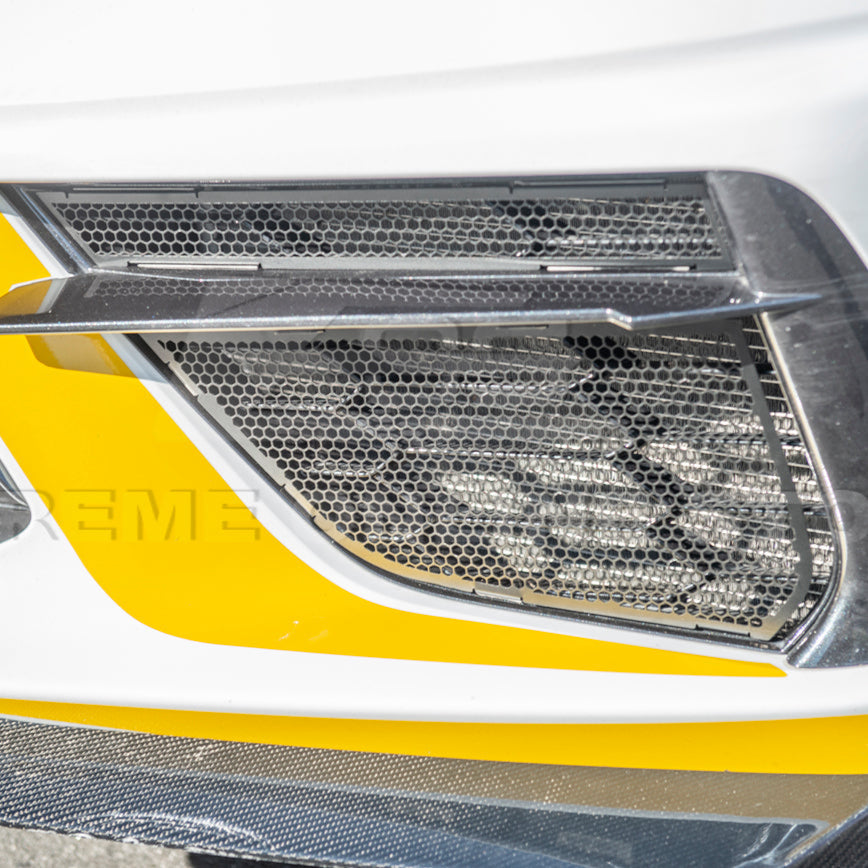 Corvette C8 Front Mesh Grill Insert Cover image 8