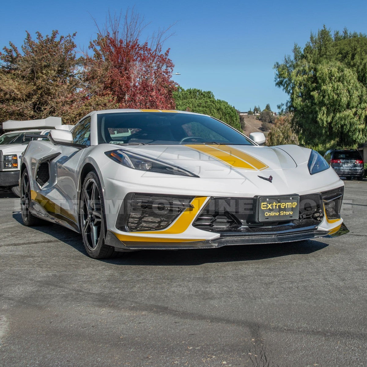 Corvette C8 Front Mesh Grill Insert Cover image 4
