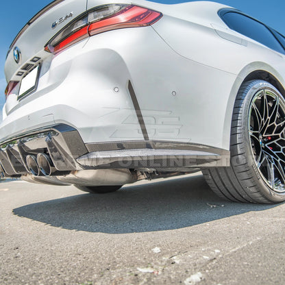 2021-Up BMW G82 G83 M4 Rear Apron Lip Splitter image 6