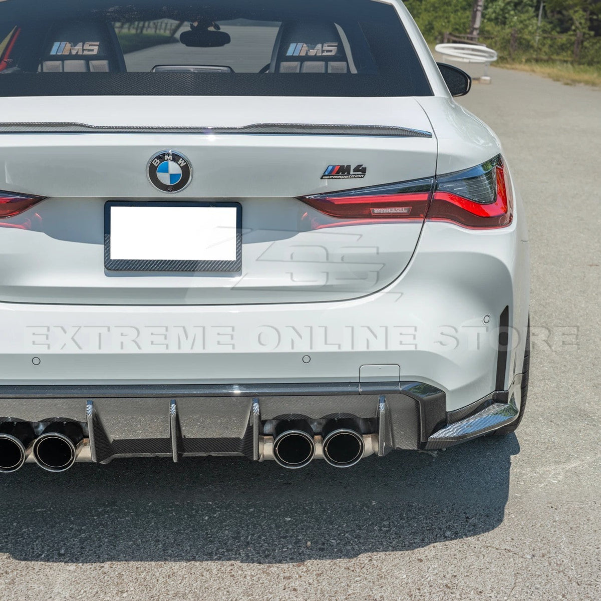2021-Up BMW G82 G83 M4 Rear Apron Lip Splitter image 5