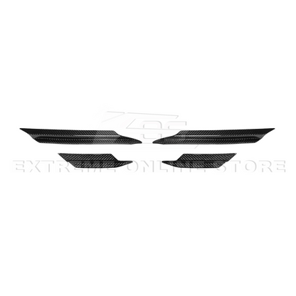 Corvette C8 DRY CARBON FIBER Side Canards Dive Plane image 14