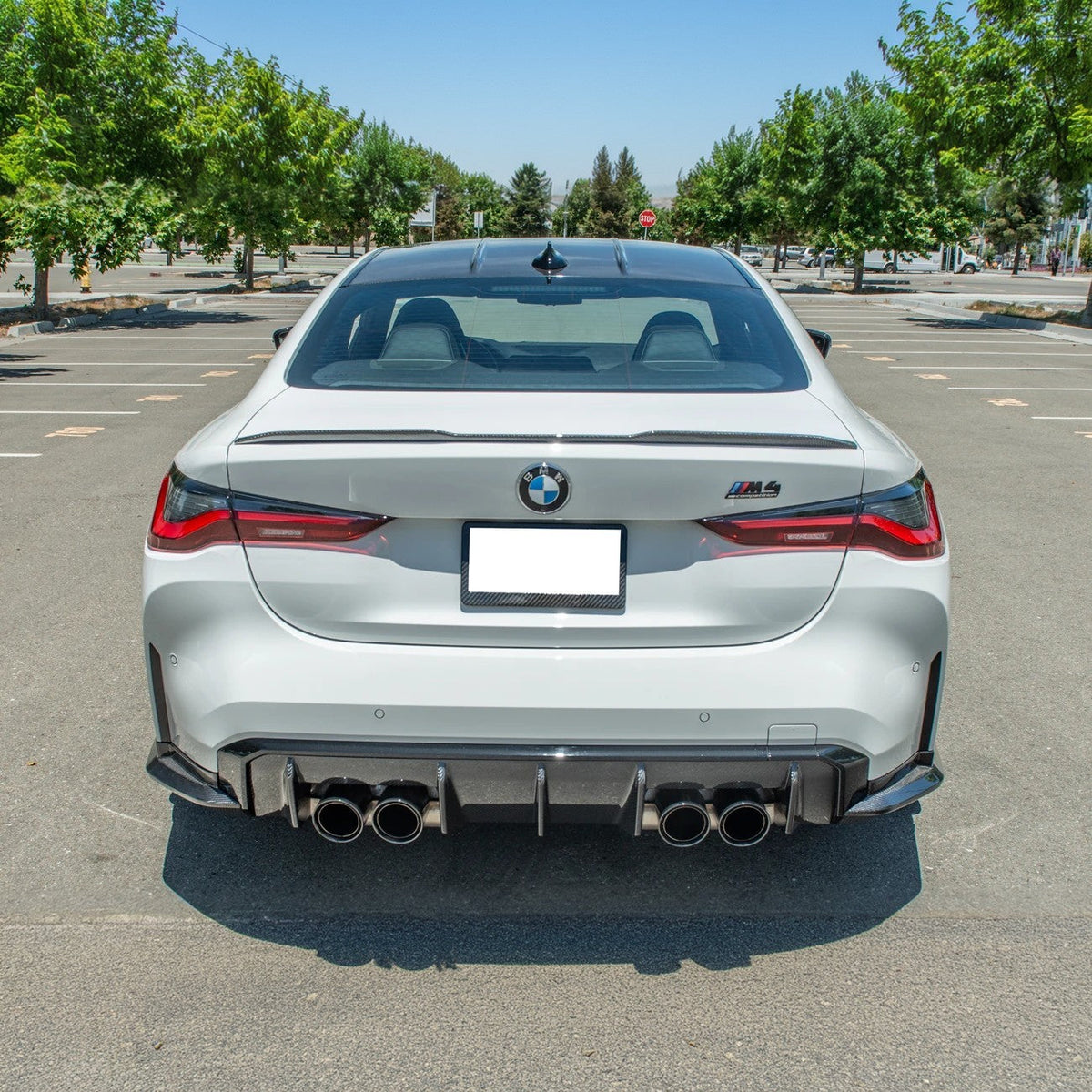 2021-Up BMW G82 G83 M4 Rear Apron Lip Splitter image 2