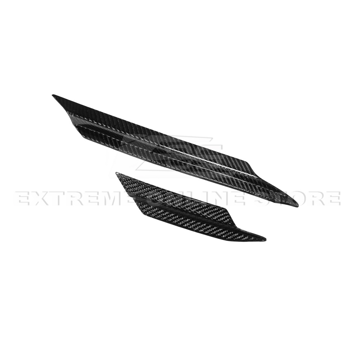 Corvette C8 DRY CARBON FIBER Side Canards Dive Plane image 16