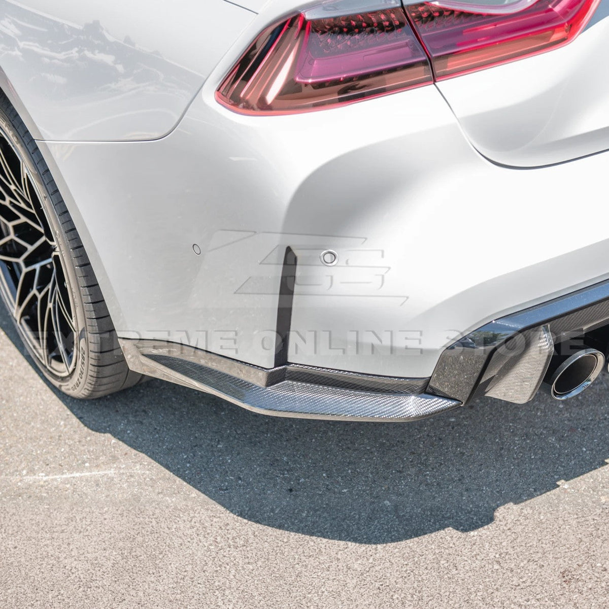 2021-Up BMW G82 G83 M4 Rear Apron Lip Splitter image 4