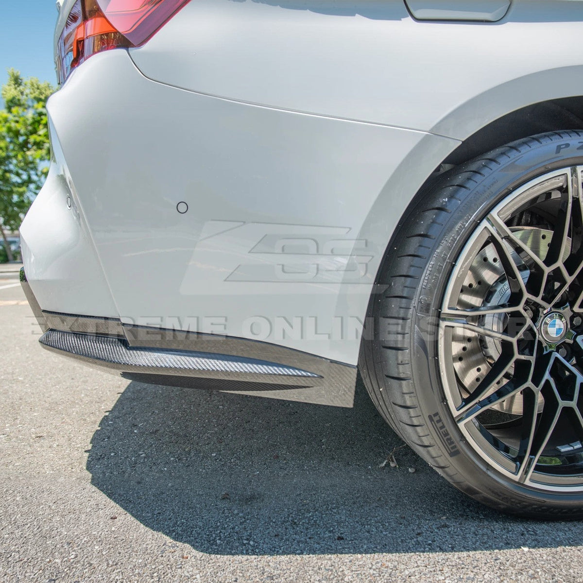2021-Up BMW G82 G83 M4 Rear Apron Lip Splitter image 3