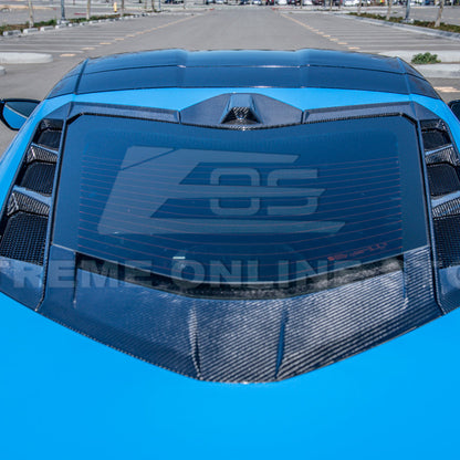 Chevrolet Corvette C8 Coupe DRY CARBON FIBER Rear Window Trim image 6
