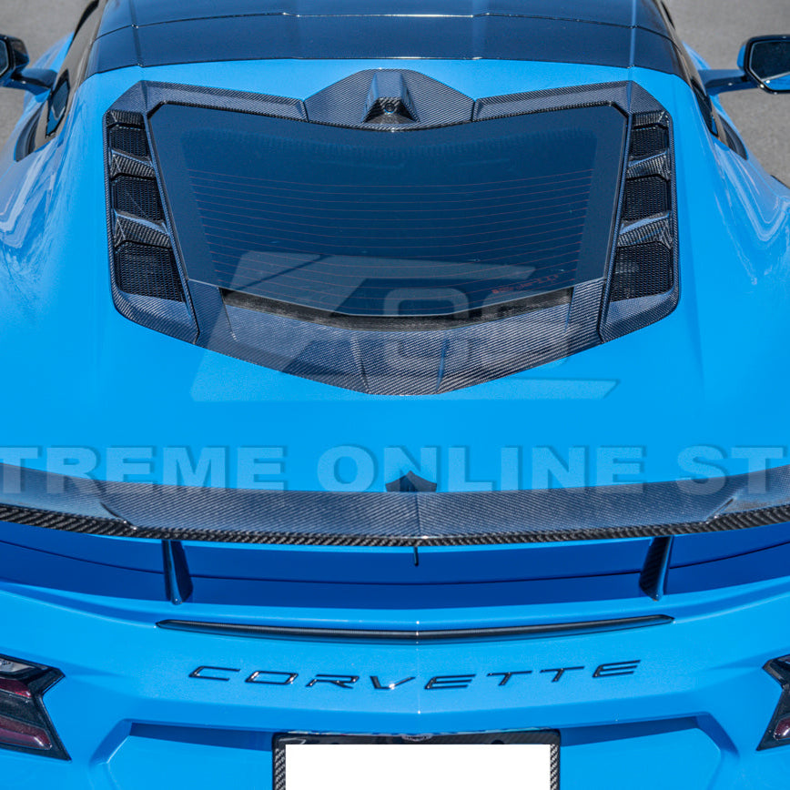 Chevrolet Corvette C8 Coupe DRY CARBON FIBER Rear Window Trim image 5