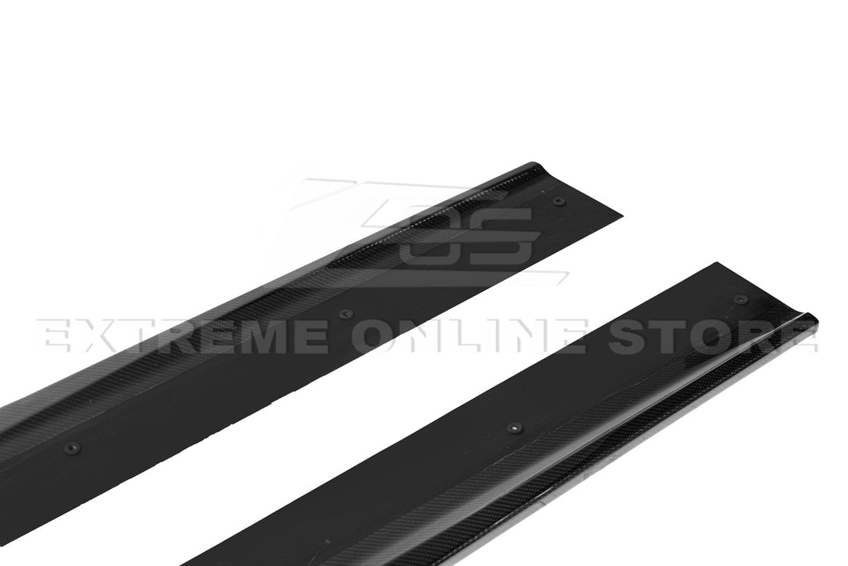 2013-17 Chevrolet SS Carbon Fiber Side Skirts Rocker Panel image 4