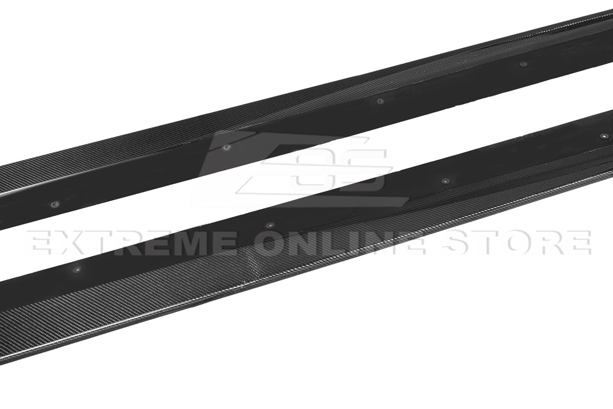 2013-17 Chevrolet SS Carbon Fiber Side Skirts Rocker Panel image 5