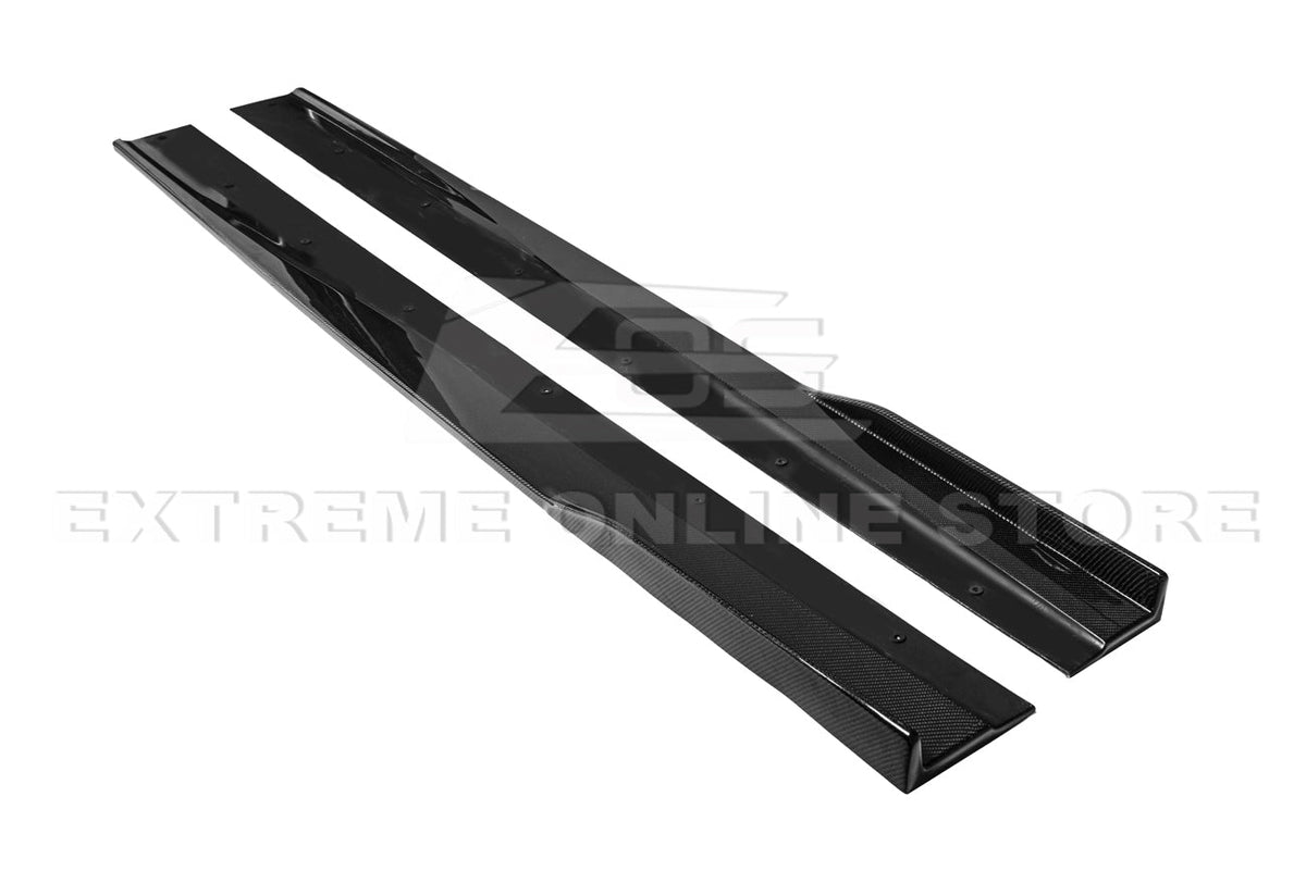 2013-15 Chevrolet SS Carbon Fiber Front Bumper Lip Splitter Side Skirts image 7
