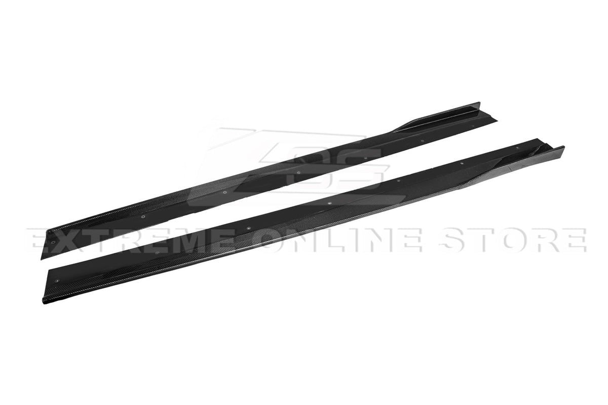 2013-15 Chevrolet SS Carbon Fiber Front Bumper Lip Splitter Side Skirts image 8
