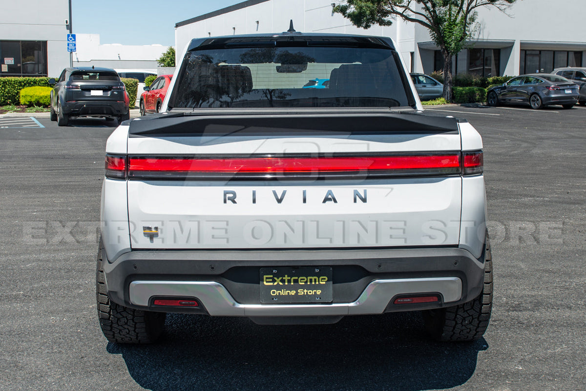 2022-Up Rivian R1T | Street Series Matte Black Rear Tailgate Lid Wing Spoiler image 11