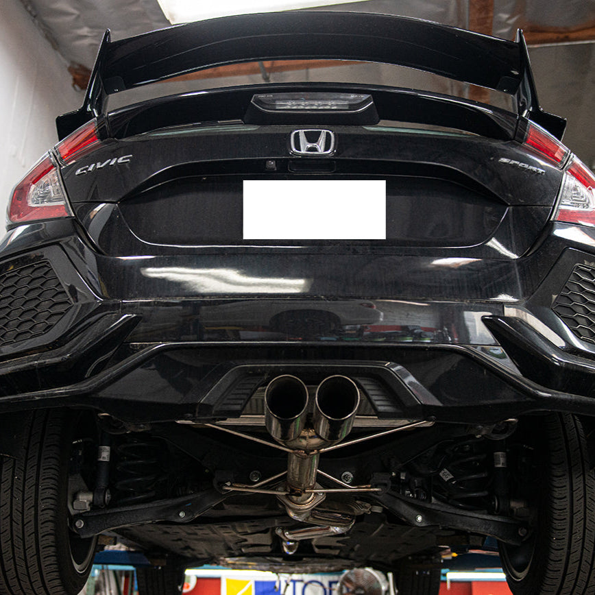 2017-21 Honda Civic Hatchback Sport FK7 3" NO MUFFLER Cat-Back Exhaust image 2