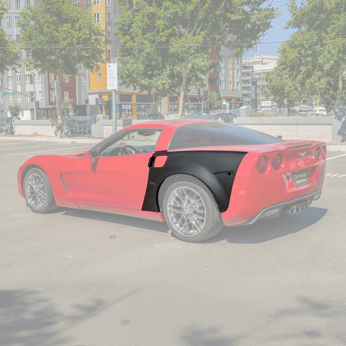 Chevrolet Corvette C6 ZR1 Widebody Conversion Rear Side Fenders image 3