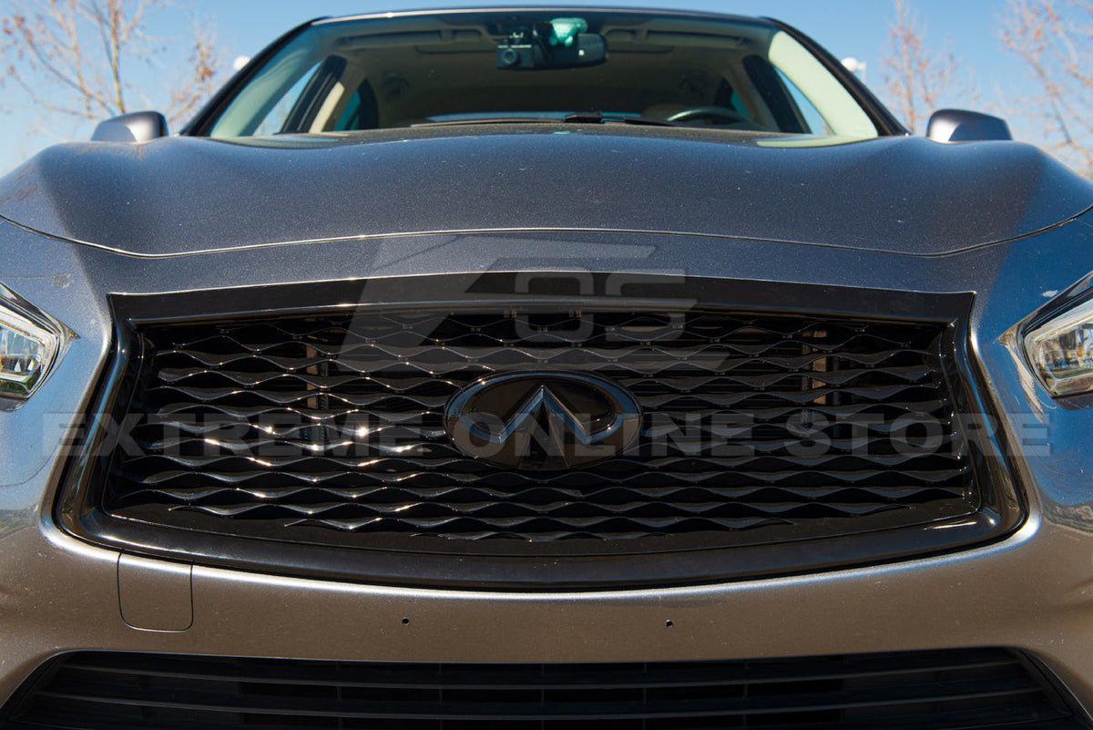 2018-Up Infiniti Q50 Front Bumper Grille Cover image 22