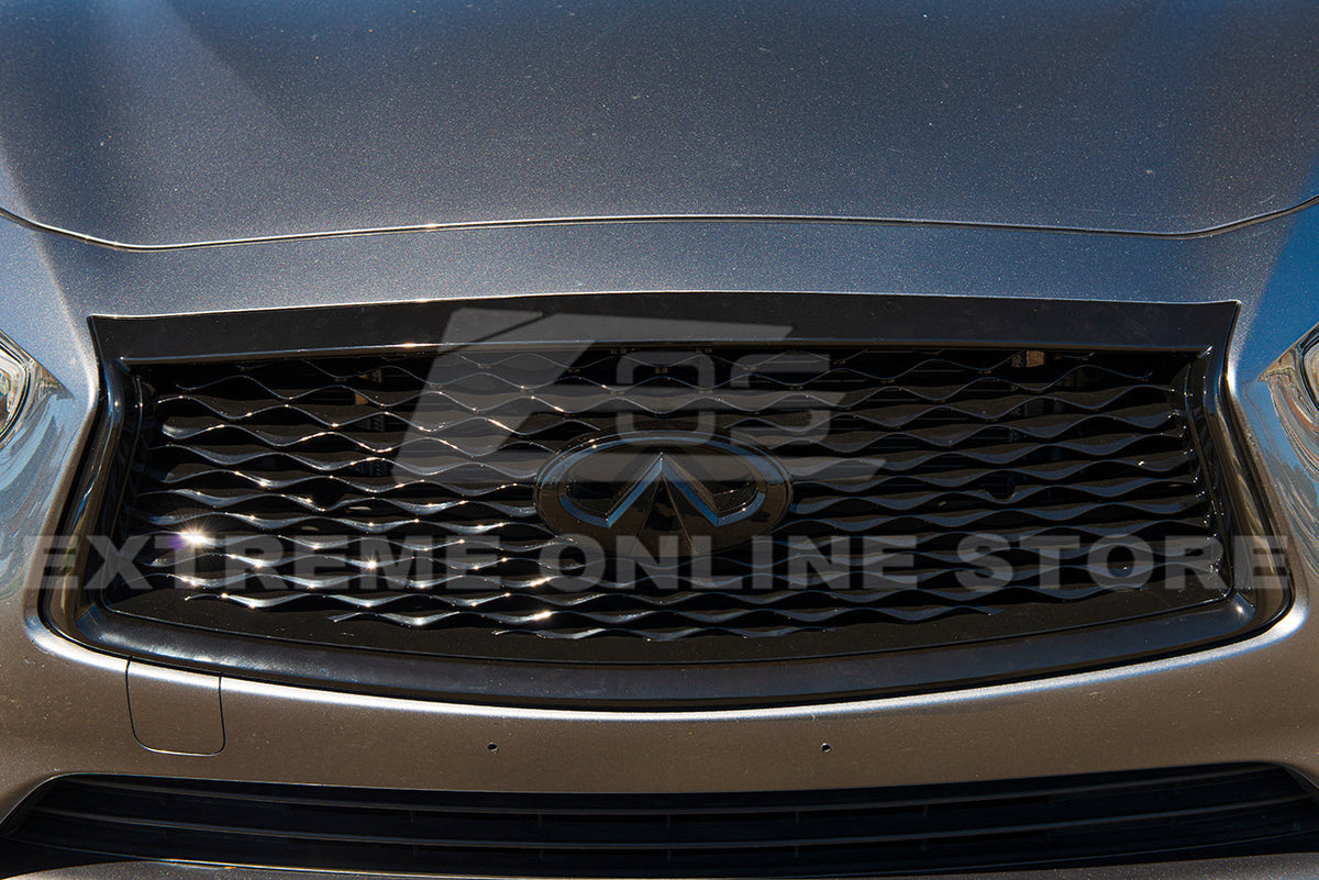 2018-Up Infiniti Q50 Front Bumper Grille Cover image 12