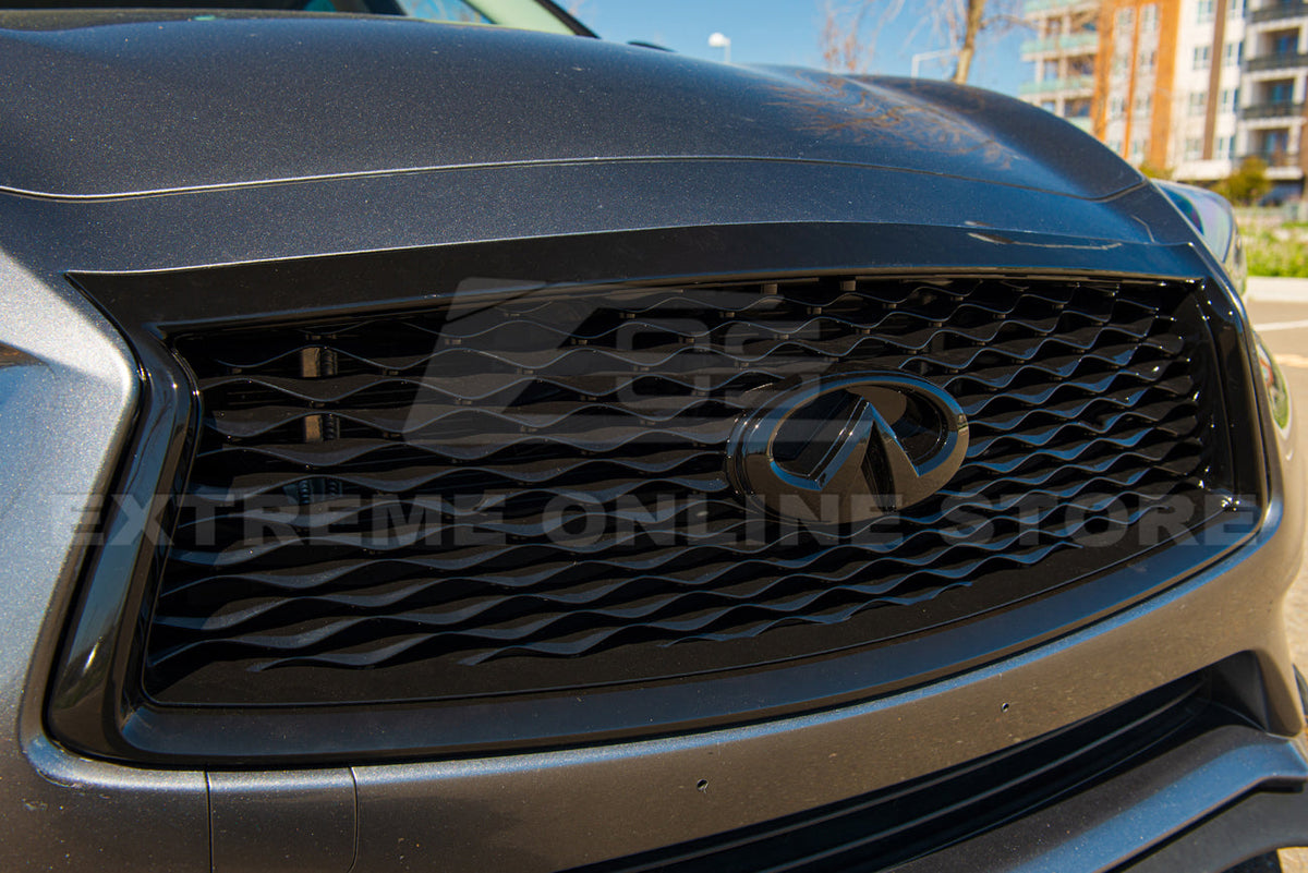 2018-Up Infiniti Q50 Front Bumper Grille Cover image 18