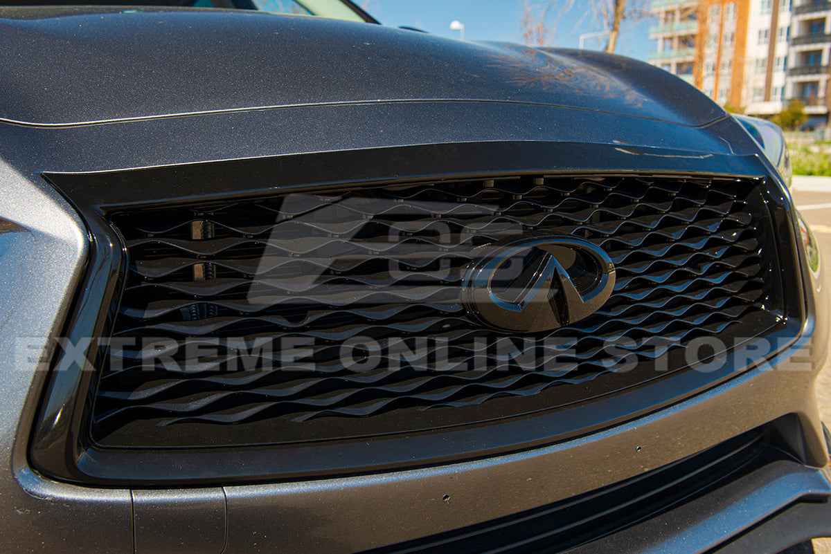 2018-Up Infiniti Q50 Front Bumper Grille Cover image 7