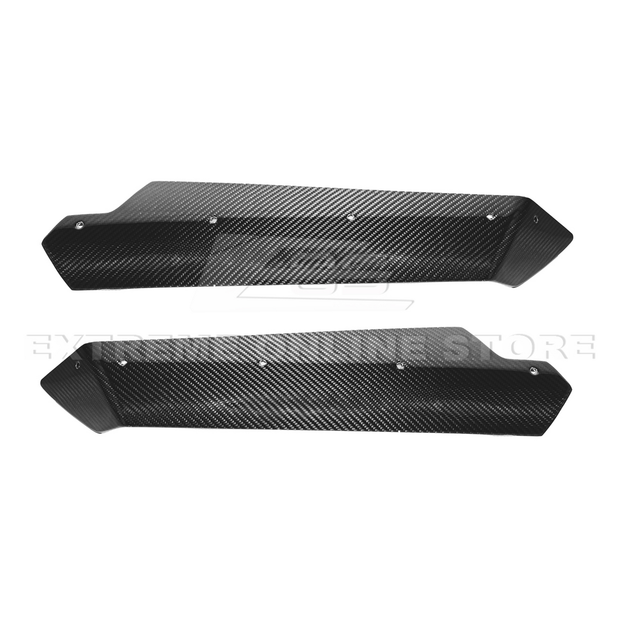 Corvette C7 DRY CARBON FIBER Rear Spoiler Side Winglets image 8