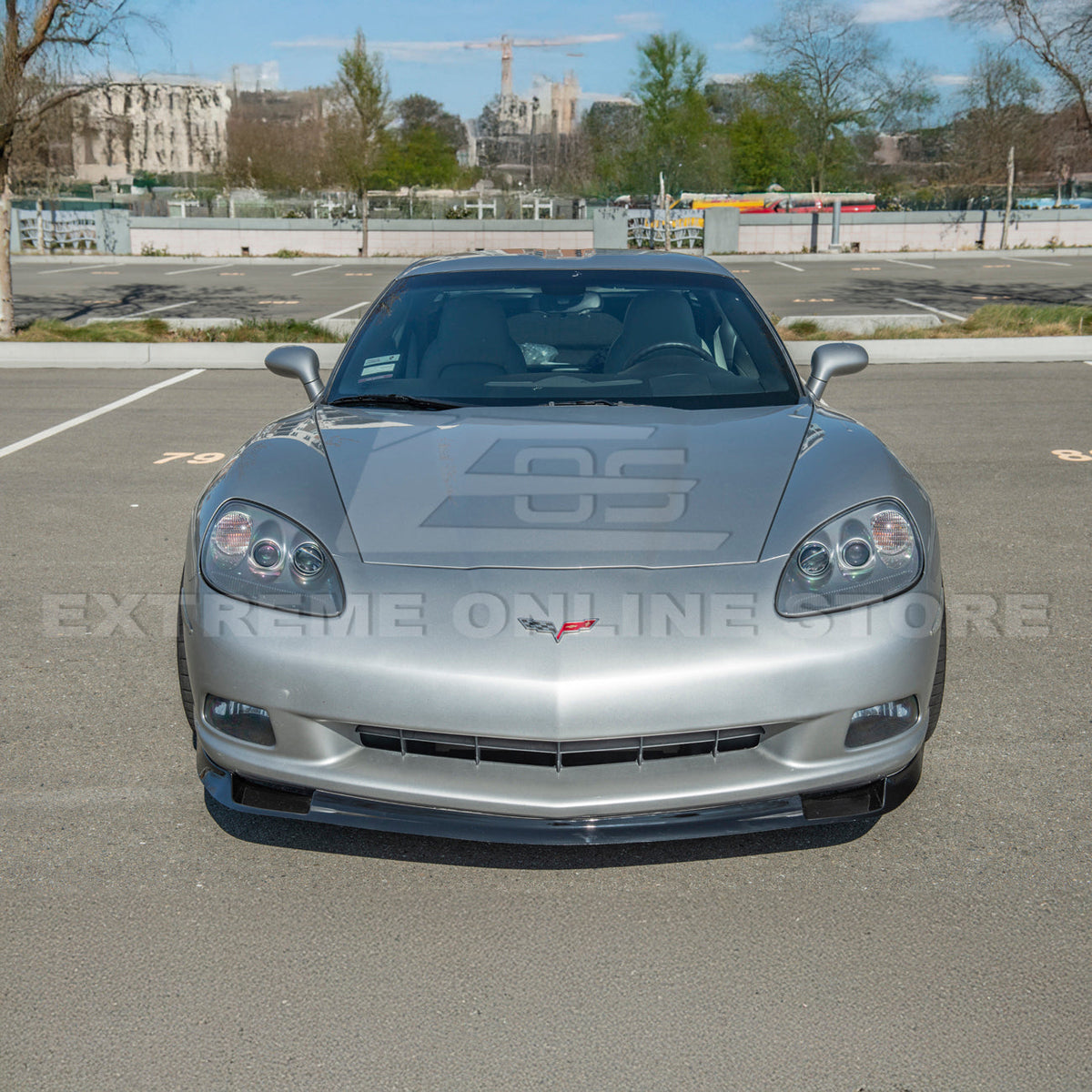 Corvette C6 Base | ZR1 Conversion Front Splitter Lip Side Skirts Rocker Panels image 8