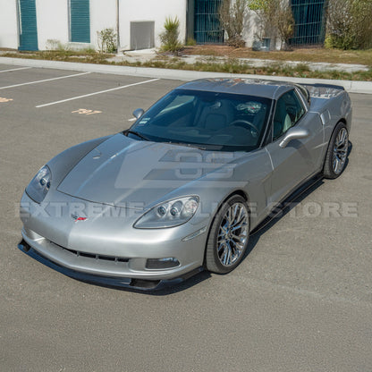 Corvette C6 Base | ZR1 Conversion Front Splitter Lip Side Skirts Rocker Panels image 3