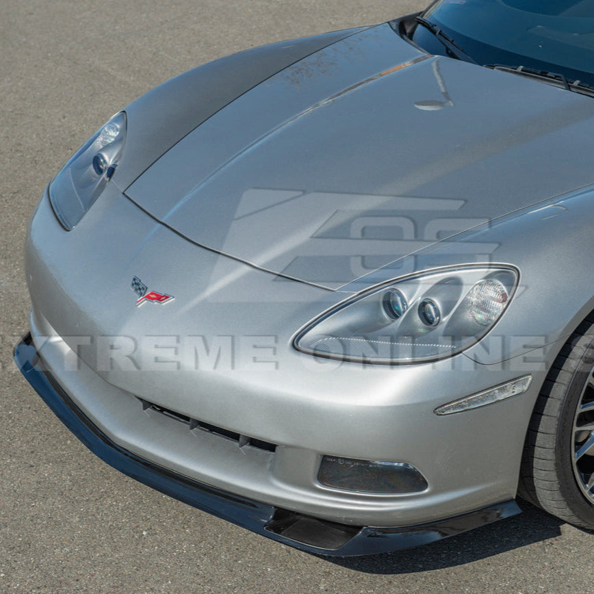 Corvette C6 Base | ZR1 Conversion Front Splitter Lip Side Skirts Rocker Panels image 9