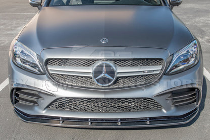 2019-Up Mercedes-Benz C-Class Carbon Fiber Front Splitter Lip image 16