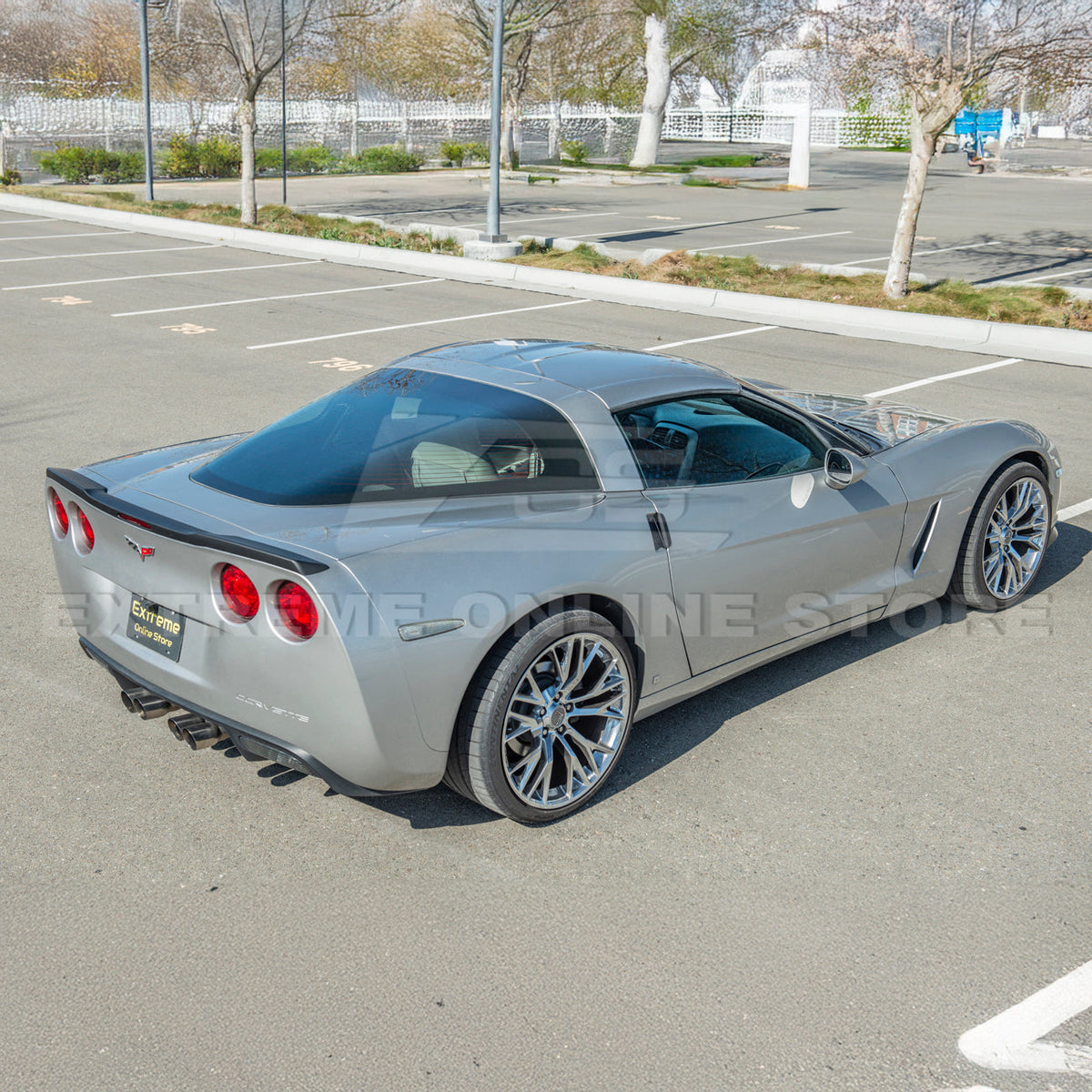 Corvette C6 Base | ZR1 Conversion Front Splitter Lip Side Skirts Rocker Panels image 7