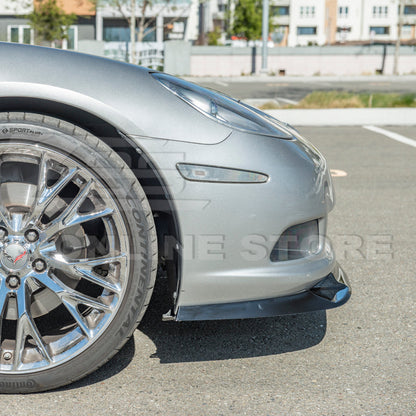 Corvette C6 Base | ZR1 Conversion Front Splitter Lip Side Skirts Rocker Panels image 10