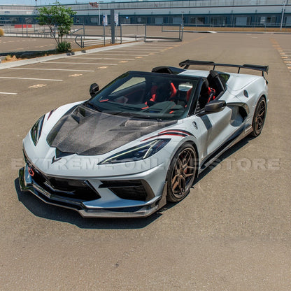 Chevrolet Corvette C8 DRY CARBON FIBER Anti Wind Buffeting Cover image 4