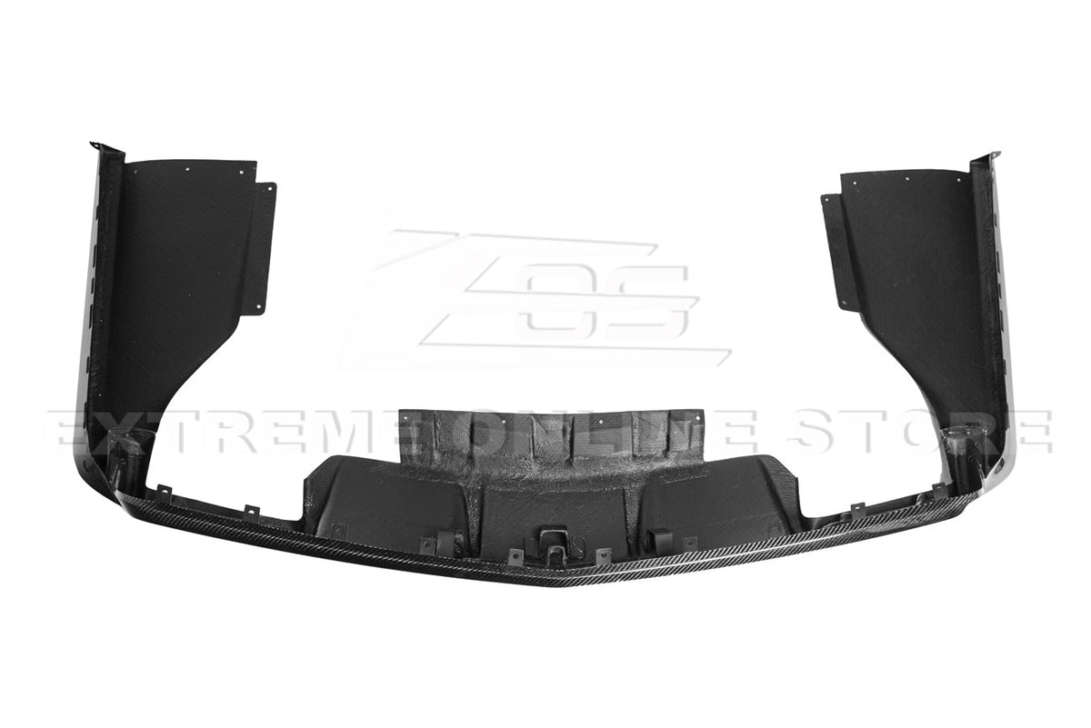 2016-19 Cadillac CTS-V Carbon Fiber Rear Valance Diffuser Lip Cover image 9