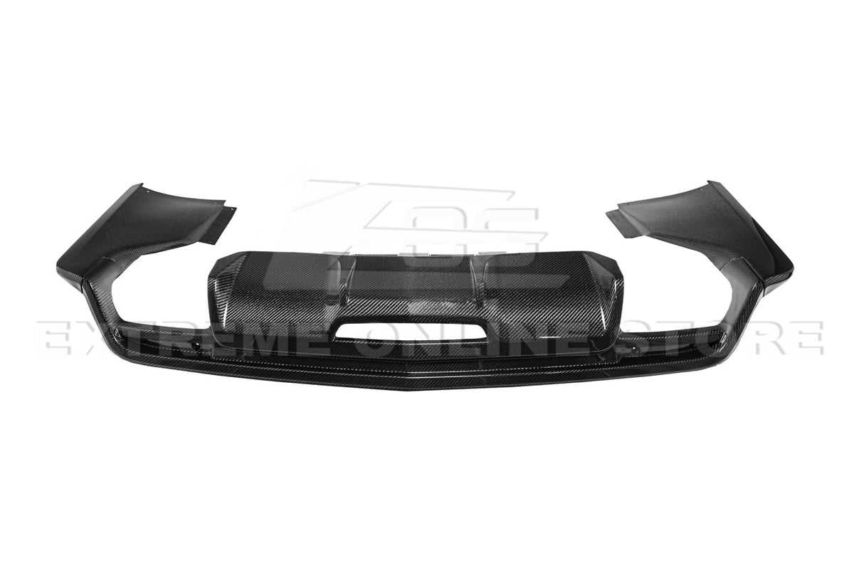 2016-19 Cadillac CTS-V Carbon Fiber Rear Valance Diffuser Lip Cover image 11