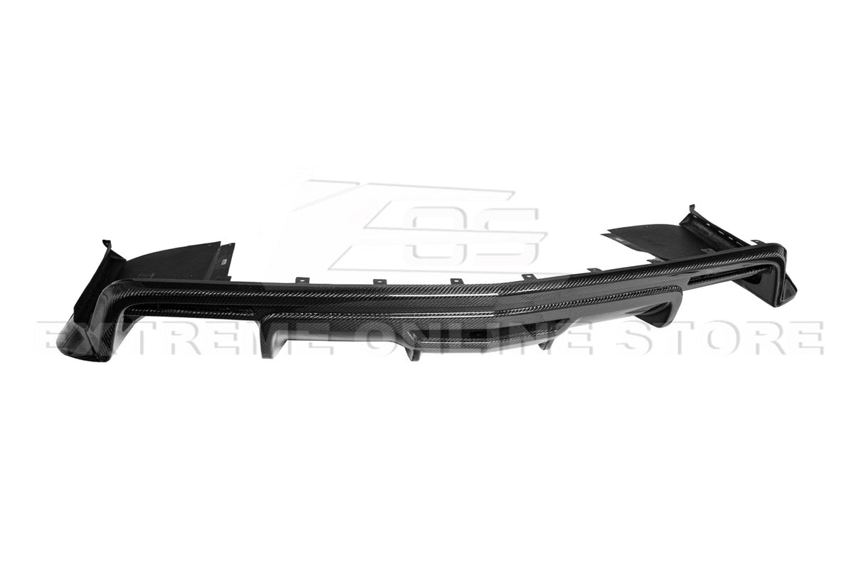 2016-19 Cadillac CTS-V Carbon Fiber Rear Valance Diffuser Lip Cover image 8