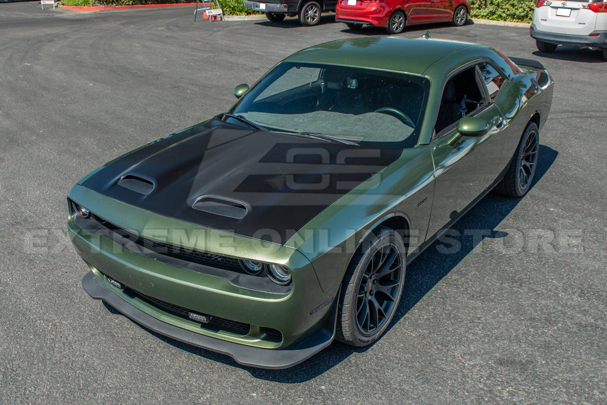 2008-Up Dodge Challenger Hellcat Redeye Front Hood Cover image 9