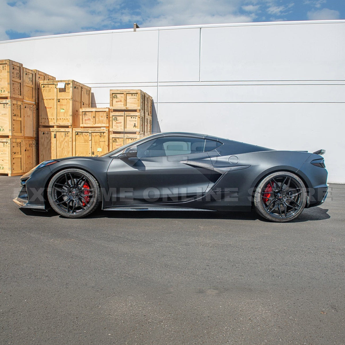 Corvette C8 Z06 DRY CARBON FIBER Replacement Side Door Garnish image 5