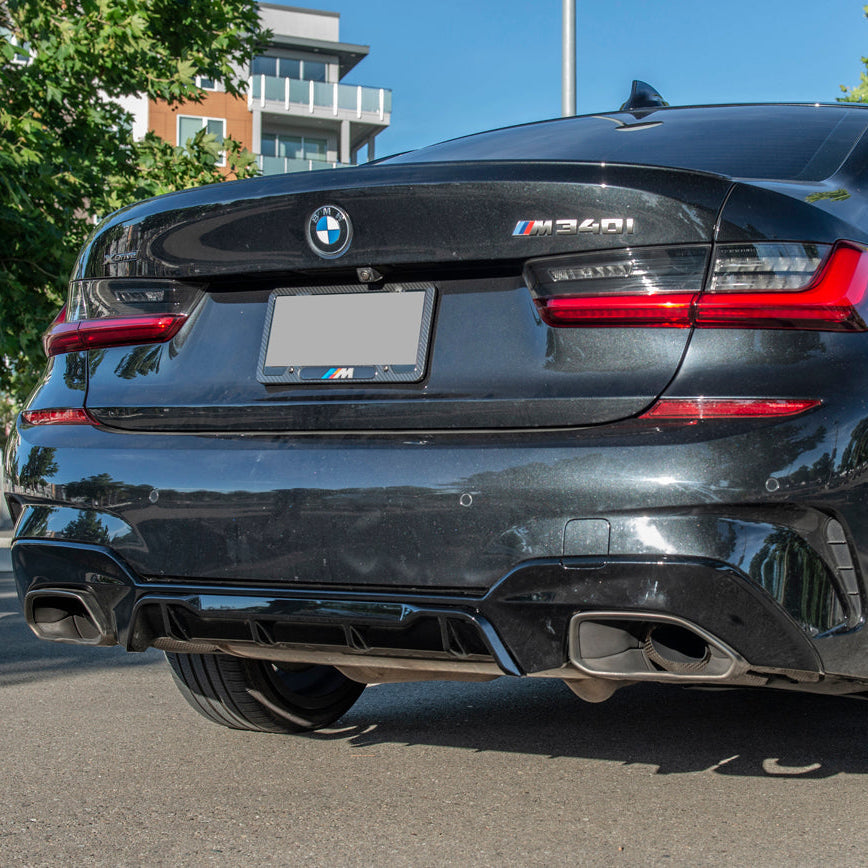 2019-Up BMW G20 M340i Rear Bumper Lower Diffuser image 3