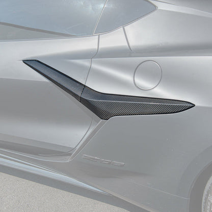 Corvette C8 Z06 DRY CARBON FIBER Replacement Side Door Garnish image 1