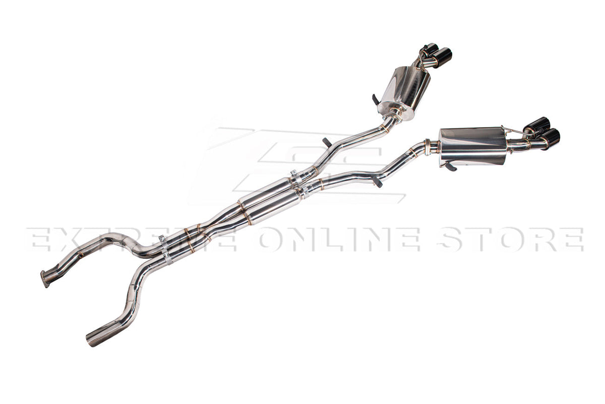 2016-PRESENT CHEVROLET CAMARO V8 COUPE QUAD TIPS CAT BACK EXHAUST image 4