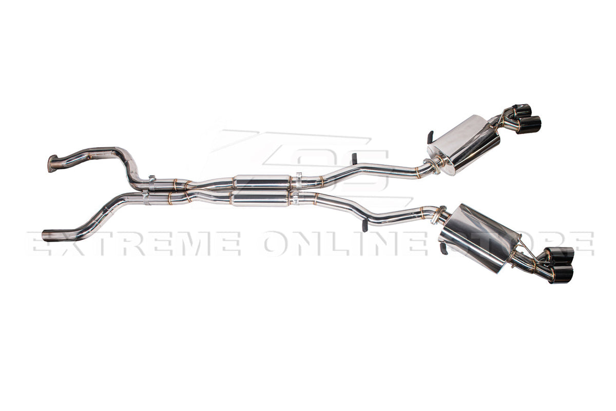 2016-PRESENT CHEVROLET CAMARO V8 COUPE QUAD TIPS CAT BACK EXHAUST image 3