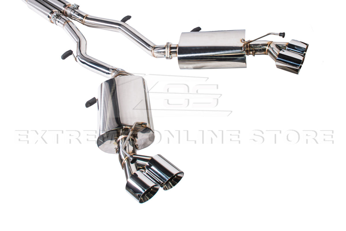 2016-PRESENT CHEVROLET CAMARO V8 COUPE QUAD TIPS CAT BACK EXHAUST image 7