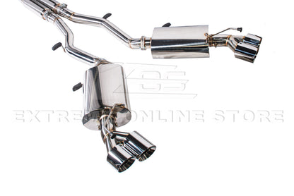 2016-PRESENT CHEVROLET CAMARO V8 COUPE QUAD TIPS CAT BACK EXHAUST image 7