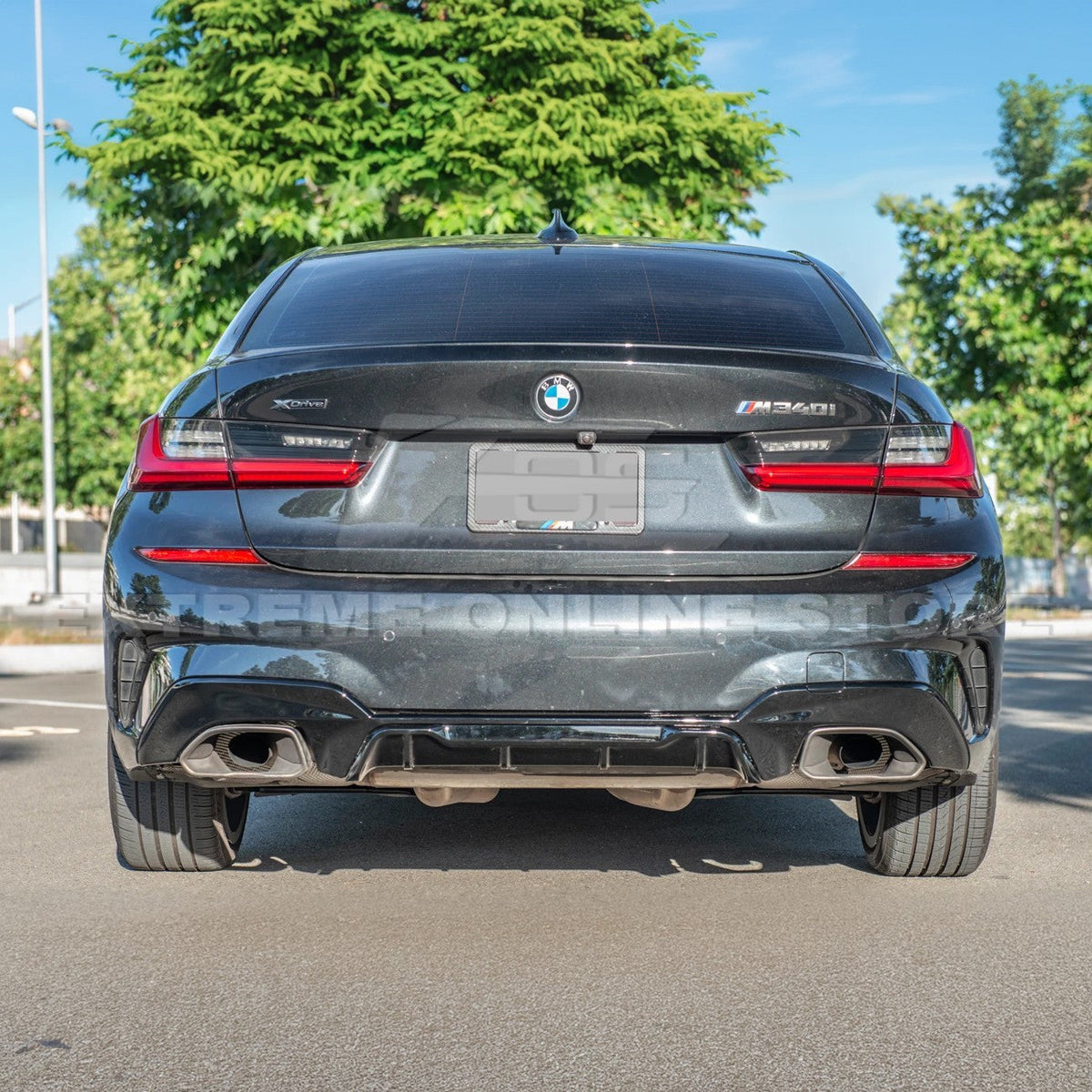 2019-Up BMW G20 M340i Rear Bumper Lower Diffuser image 6