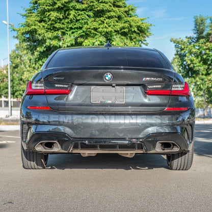 2019-Up BMW G20 M340i Rear Bumper Lower Diffuser image 6